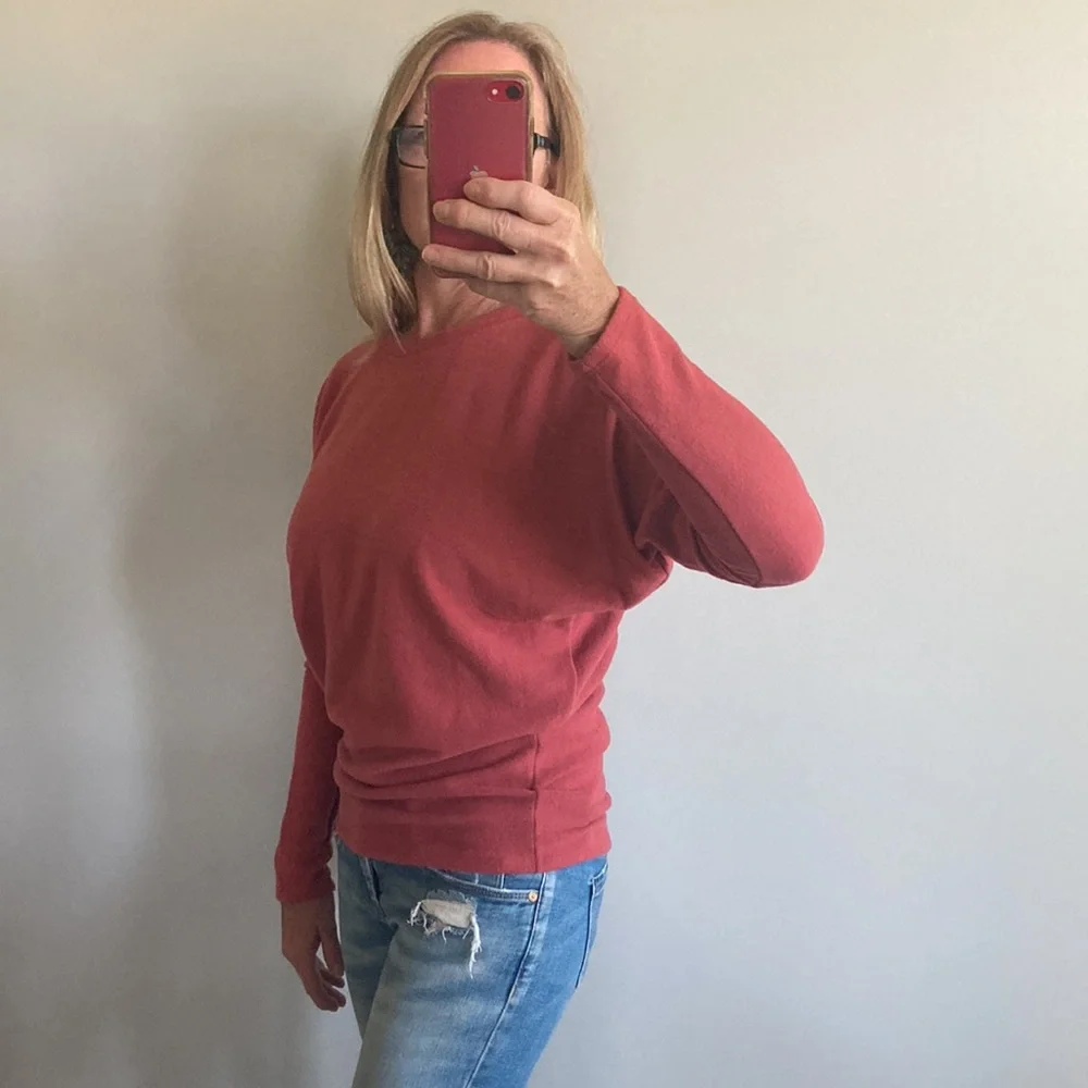 Coral Long Dolman Sleeve Top - Picture 8 of 8